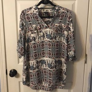 Elephant print shirt